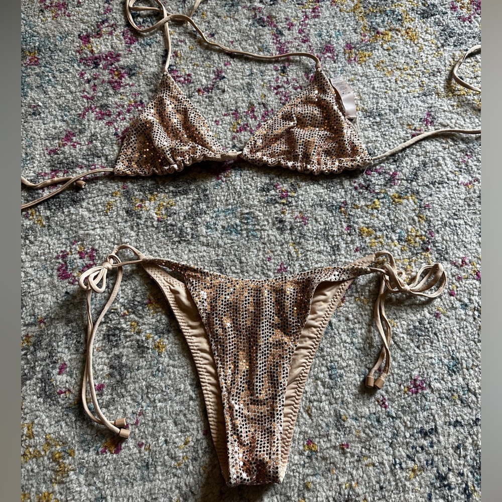 SKIMS limited edition sparkle bikini